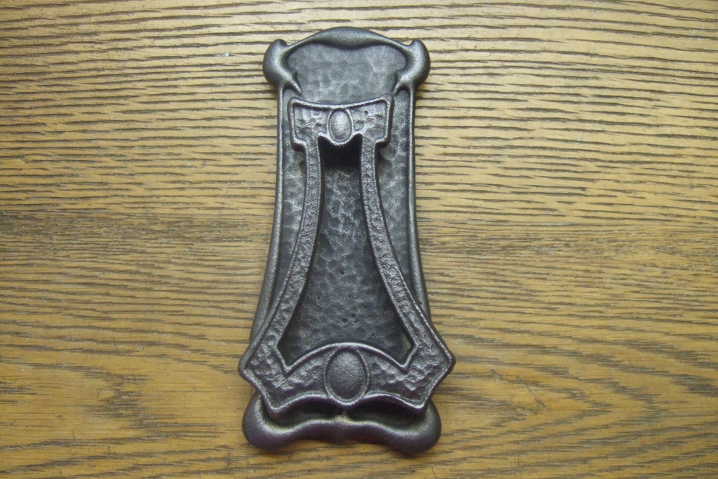 Art Nouveau Cast Iron Antique Door Knocker