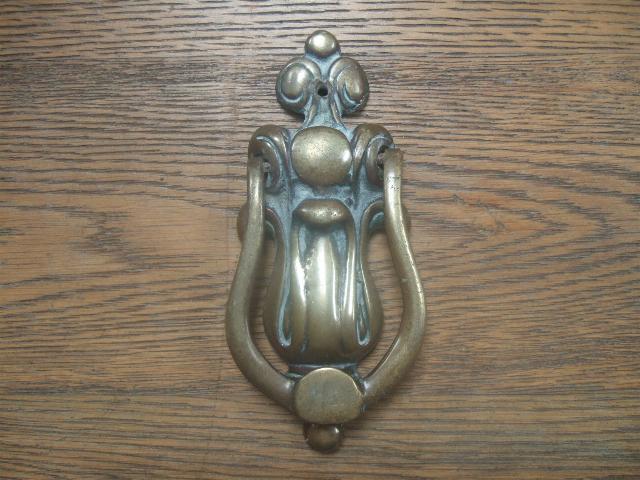 Antique Victorian Brass Door Knocker D259 Antique Door Knockers   D259 