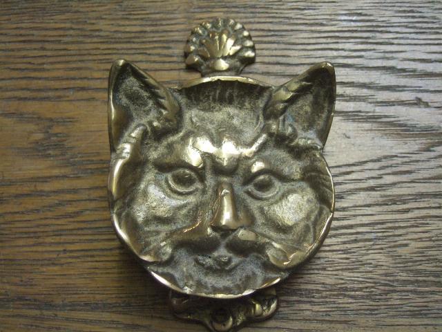 Cat Door Knocker-D289 - Antique Door knockers