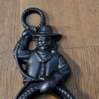 Cowboy Cast Iron Door Knocker D473 Antique Door Knocker Company