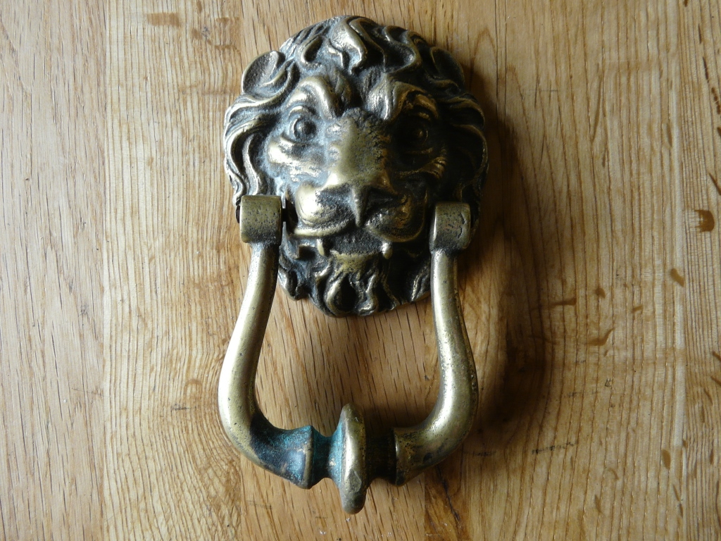 Reclaimed Brass Door Knocker D4570915 Antique Door knockers