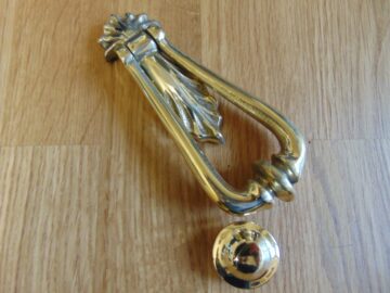 Victorian Door Knocker, Solid Brass