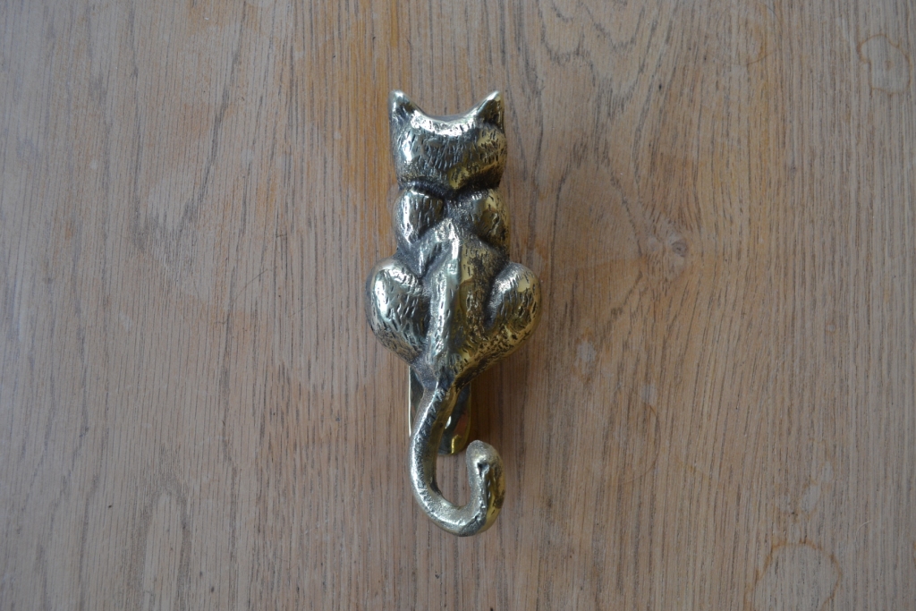 Reproduction Brass Cat Door Knocker RD001 Antique Door Knocker Company.