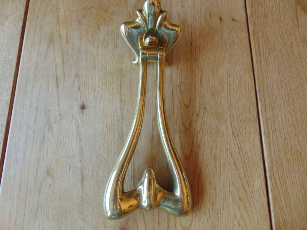 Art Nouveau Brass Door Knocker 