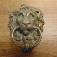 Lion Door Knocker - D644-0121 Antique Fireplace Company