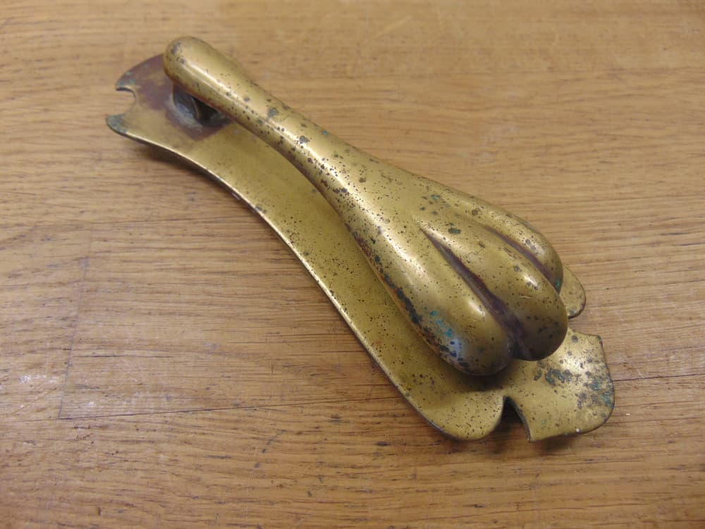 Brass Edwardian Door Knocker - D006-0821 Antique Door Knocker Company