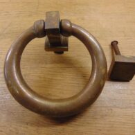 Aged Finish Ring Door Knocker - D178-1221 Antique Door Knocker Company