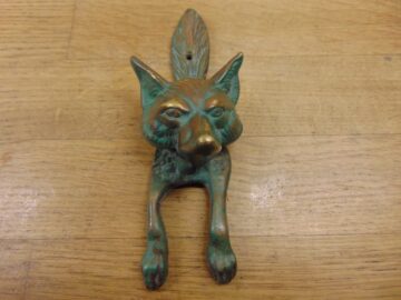 Fox Door Knocker - D729-1221 Antique Door Knocker Company Fox Door Knocker - D729-1221 Antique Door Knocker Company