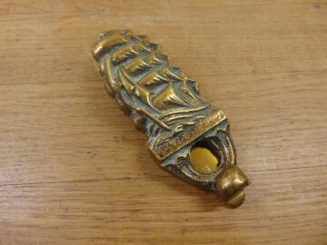 Antique Tall Ship Door Knocker - D114-0122 Antique Door Knocker Company