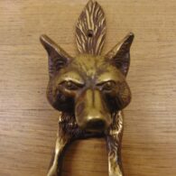 Antique Fox Door Knocker - D729-0222 Antique Door Knocker Company