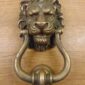 Georgian Lion Door Knocker - D647-0322 Antique Door Knocker Company
