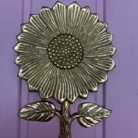 Brass Sunflower Door Knocker RD029L - Antique Door Knocker Company